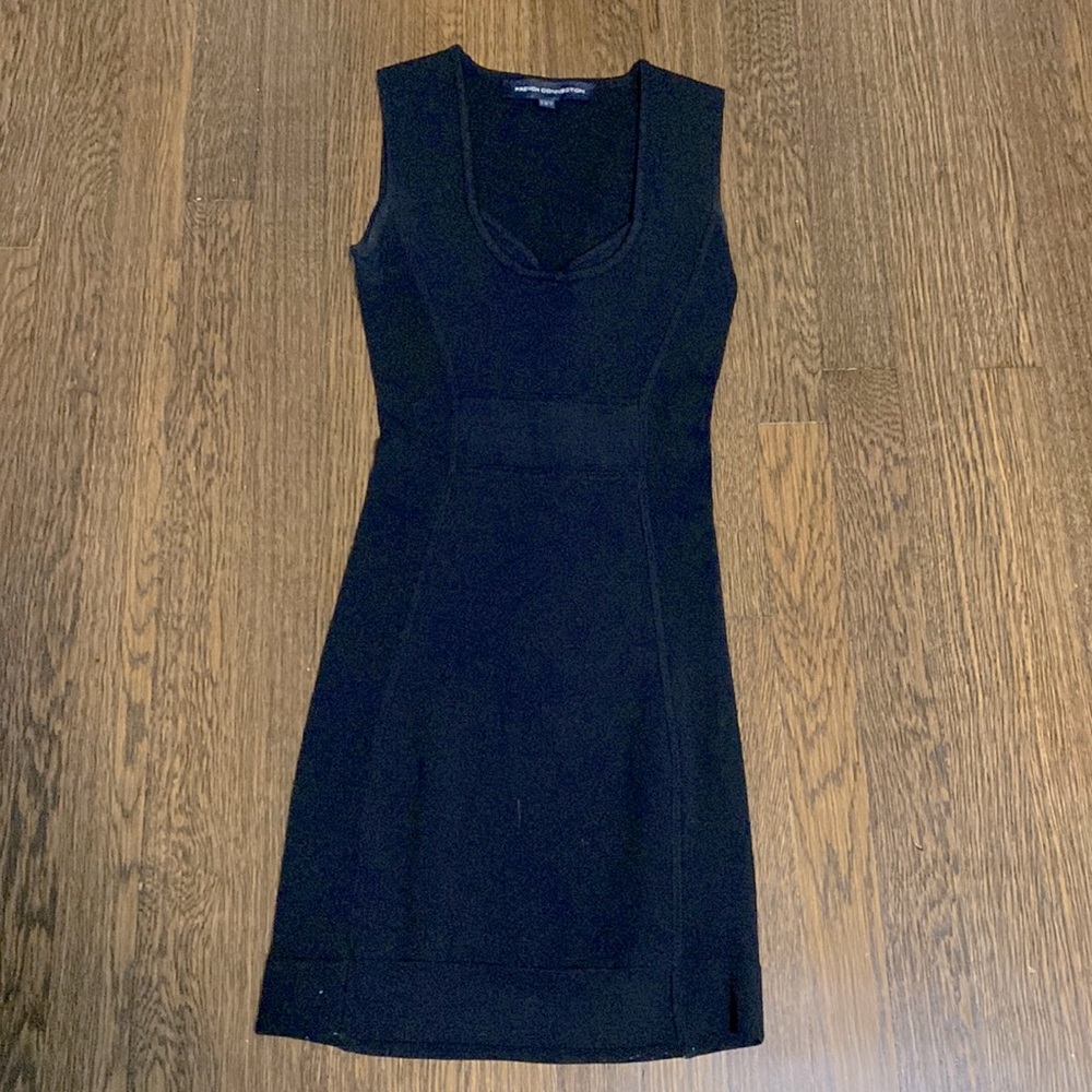 French Connection black bodycon mini dress